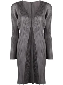 Pleats Please Issey Miyake: Длинный кардиган