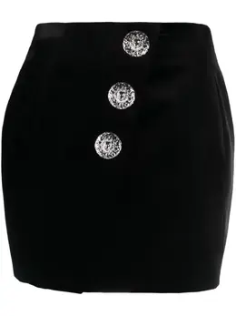 Balmain: Бархатная юбка 