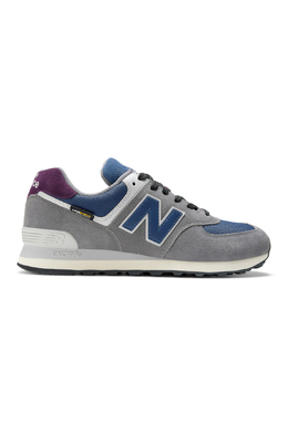 New Balance: Серые кроссовки 