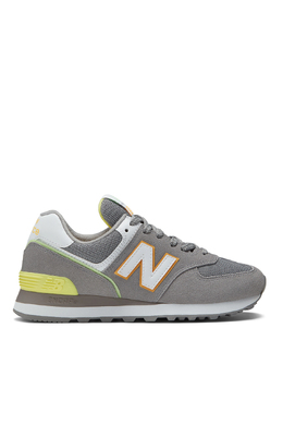 New Balance: Серые кроссовки 