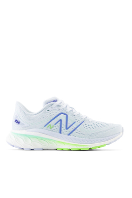 New Balance: Серые кроссовки 