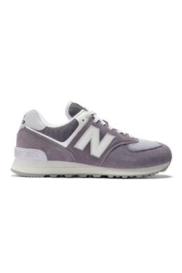 New Balance: Фиолетовые кроссовки 
