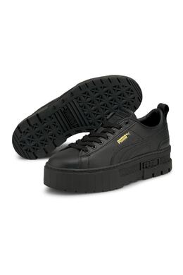 PUMA: Чёрные кроссовки 