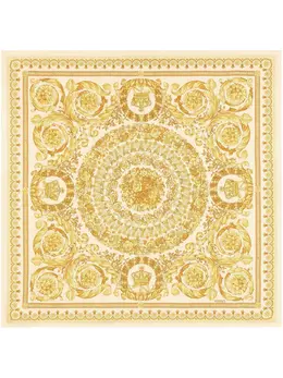 Versace: Жёлтый шарф  Barocco