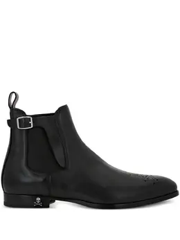 Philipp Plein: Чёрные ботинки  Skull