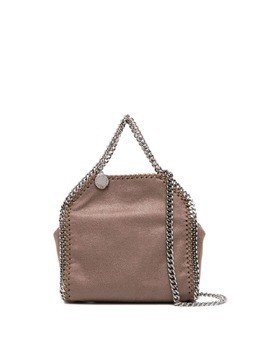 Stella McCartney: Коричневая сумка через плечо Tiny Falabella