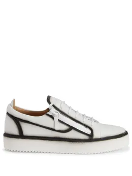 Giuseppe Zanotti: Белые кроссовки  Frankie