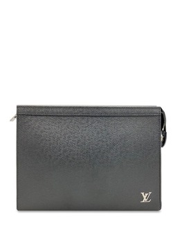 Louis Vuitton Pre-Owned: Чёрный клатч