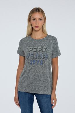 Pepe Jeans: Серая футболка 