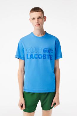 Lacoste: Синяя футболка 