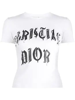 Christian Dior Pre-Owned: Белая футболка