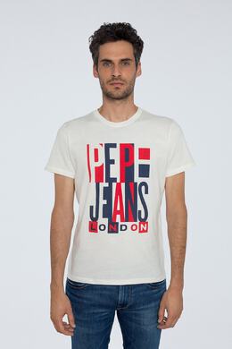 Pepe Jeans: Белая футболка 