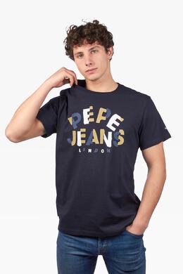 Pepe Jeans: Синяя футболка 