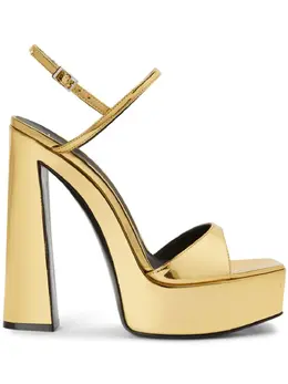 Giuseppe Zanotti: Серебристые сандалии 