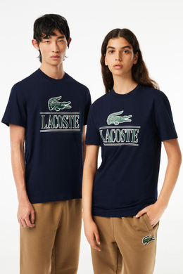 Lacoste: Тёмная футболка 