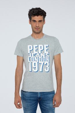 Pepe Jeans: Серая футболка 