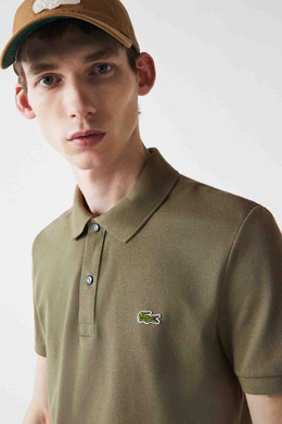 Lacoste: Зелёная футболка 