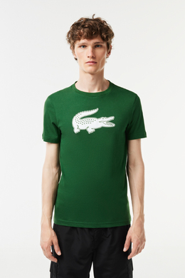 Lacoste: Зелёная футболка 