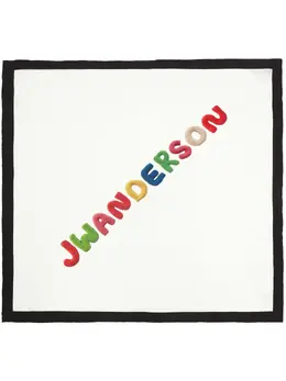 JW Anderson: Шарф с принтом 