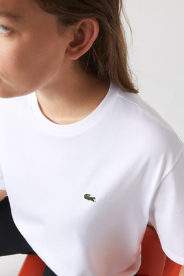 Lacoste: Белая футболка 