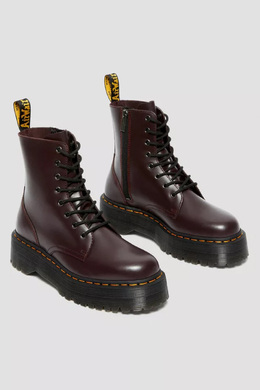 Dr. Martens: Бордовые ботинки 