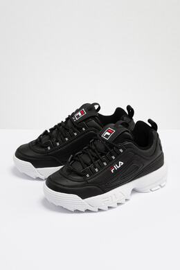 Fila: Чёрные кроссовки  Disruptor