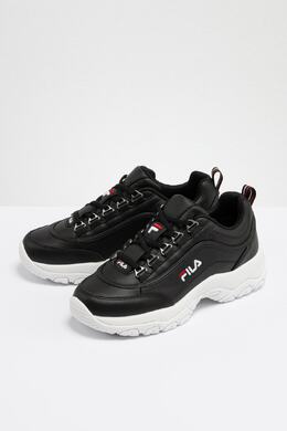 Fila: Чёрные кроссовки  Strada Low