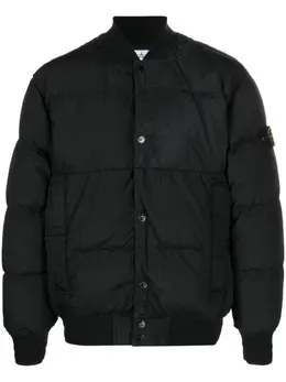 Stone Island: Чёрная куртка  Compass