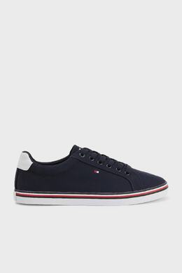 Tommy Hilfiger: Тёмные кроссовки 