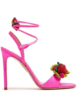 Aquazzura: Розовые сандалии 