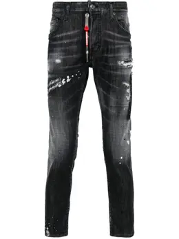 Dsquared2: Тёмные джинсы  Skater
