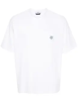 Stone Island: Хлопковая футболка  Compass