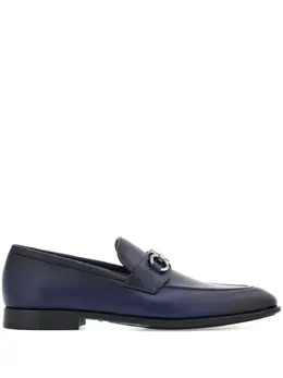 Ferragamo: Голубые туфли  Gancini