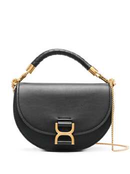 Chloé: Чёрная сумка через плечо  Marcie