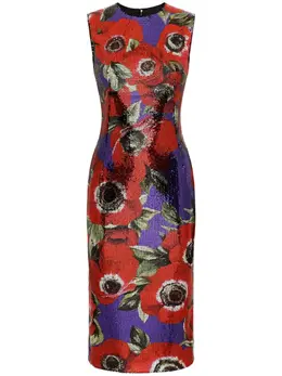 Dolce & Gabbana: Платье с принтом 