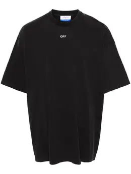 Off-White: Хлопковая футболка 