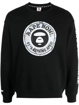 AAPE BY *A BATHING APE®: Свитшот с принтом 