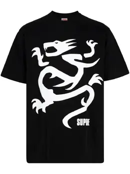 Supreme: Чёрная футболка  Dragon