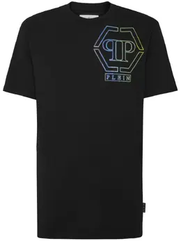 Philipp Plein: Хлопковая футболка  Hexagon
