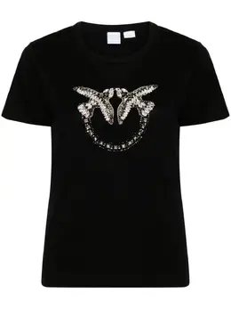 PINKO: Чёрная футболка  Love Birds