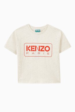 Kenzo: Хлопковая футболка Paris