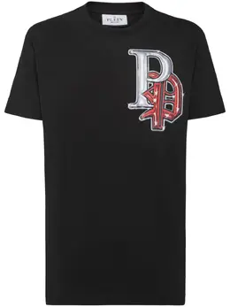 Philipp Plein: Хлопковая футболка  Gothic Plein