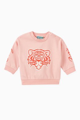 Kenzo: Хлопковый свитшот Tiger