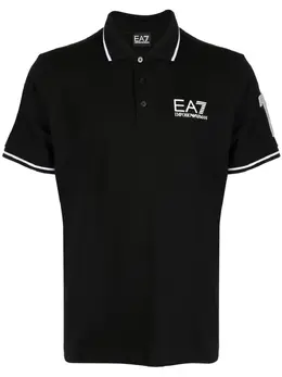 Ea7 Emporio Armani: Поло с принтом