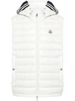 Moncler: Белый жилет 