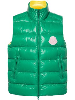 Moncler: Зелёный жилет 