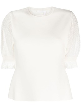 Chloé: Кружевное топ 