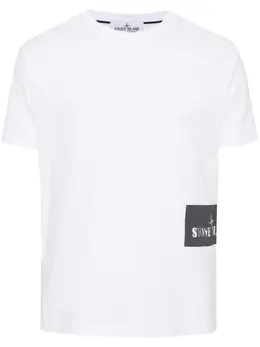 Stone Island: Футболка с принтом 