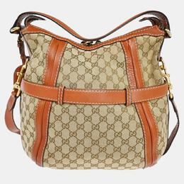 Gucci: Бежевая сумка Double G