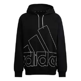 Adidas: Чёрная толстовка 